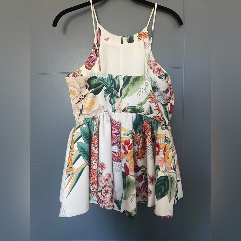 Anthropologie— Cameo— floral, peplum top